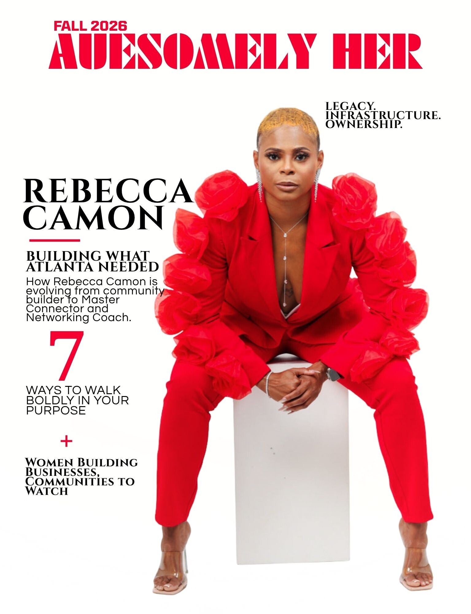 Auesomely Her Fall 2026 cover featuring Rebecca Camon